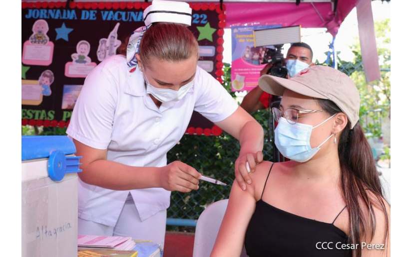 5 millones 800 mil nicaragüense se han vacunado contra la Covid-19 este año