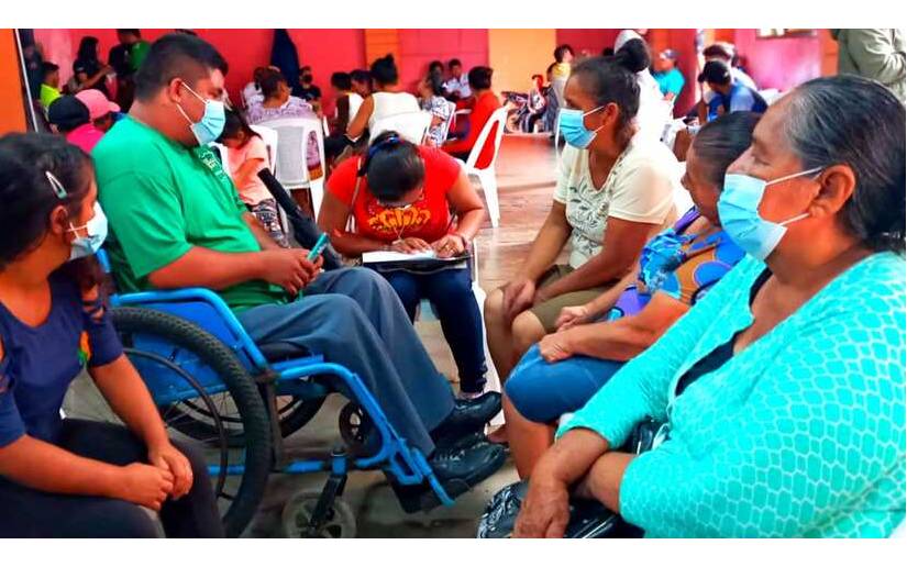 Ministerio de la Mujer en encuentro con personas con discapacidad en Carazo