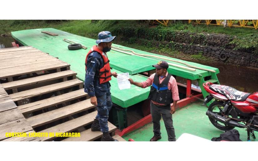 Ejército de Nicaragua brinda protección e inspección a flota pesquera industrial