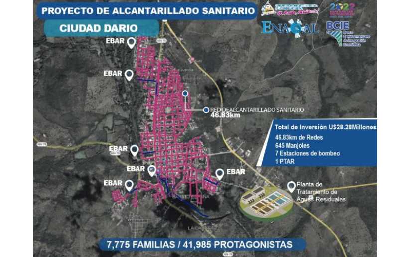 Entrega de sitio para inicio de obras de saneamiento en Ciudad Darío