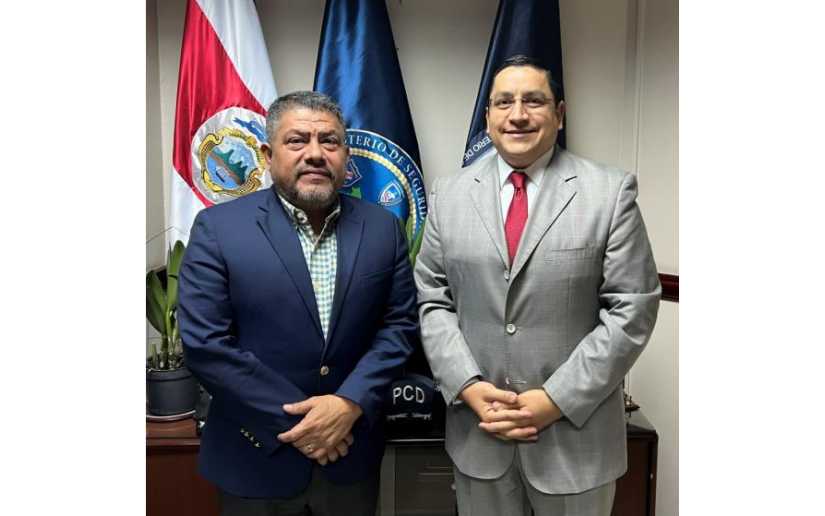 Nicaragua con el ministro de seguridad pública, gobernación y política de Costa Rica