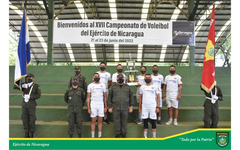 Ejército de Nicaragua clausura XVII Campeonato de Voleibol