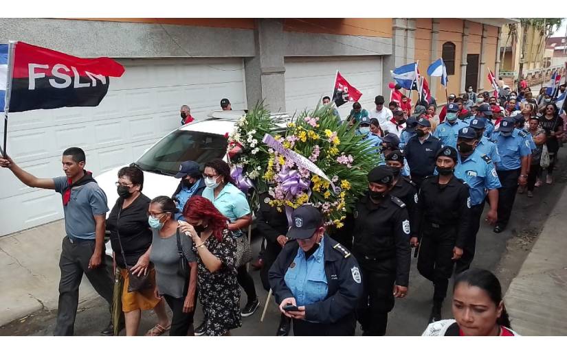 Honran memoria de Teniente Zayra Julissa López en Somoto