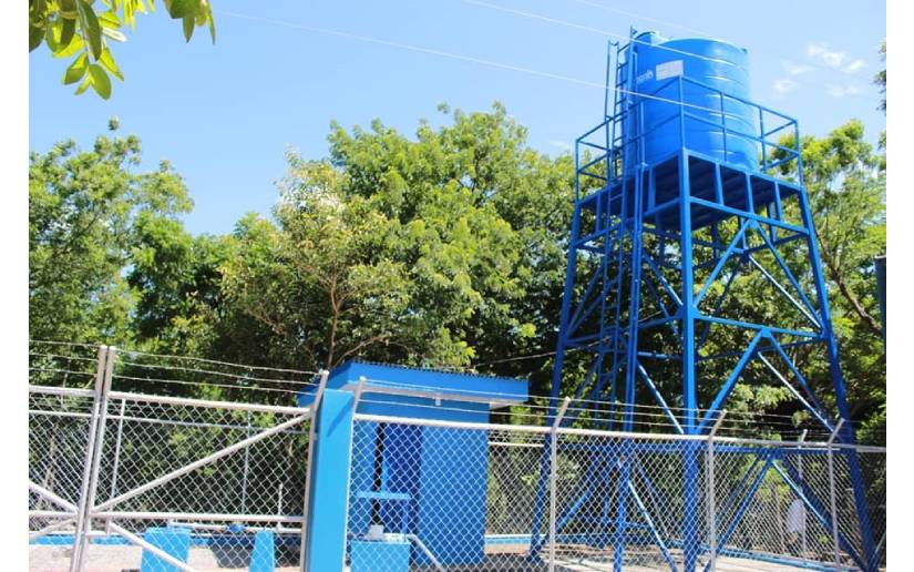 Alcaldía de Somotillo inaugura pozo de agua potable en comunidad Las Mesitas