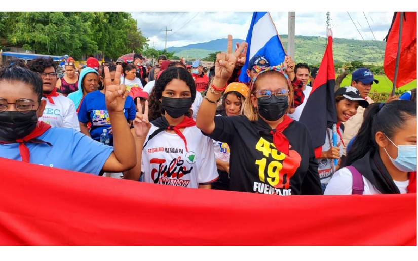 En Matagalpa realizan caminata celebrando las victorias del pueblo