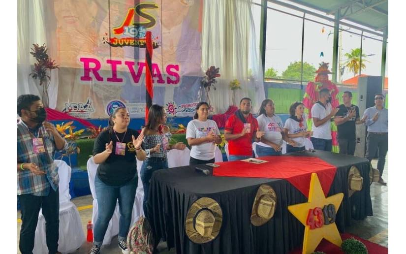 Realizan congreso de Juventud Sandinista 19 de Julio Rivas