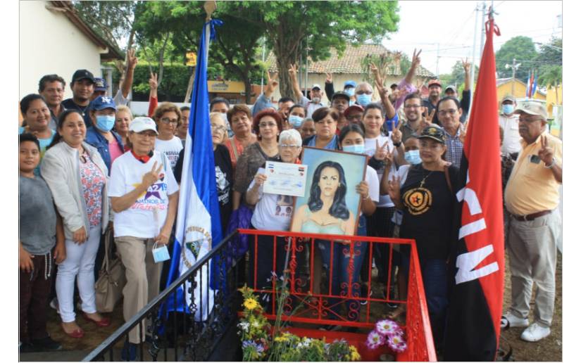 Honran 43 años heroicos de Martha Lucía Corea en Nindirí, Masaya