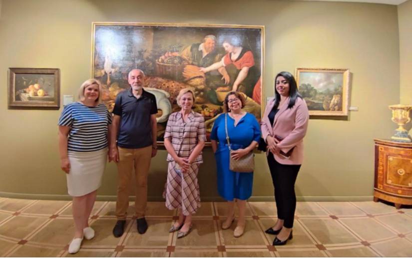 Embajada de Nicaragua en Rusia se reunió con Directiva del Museo de Tropinin