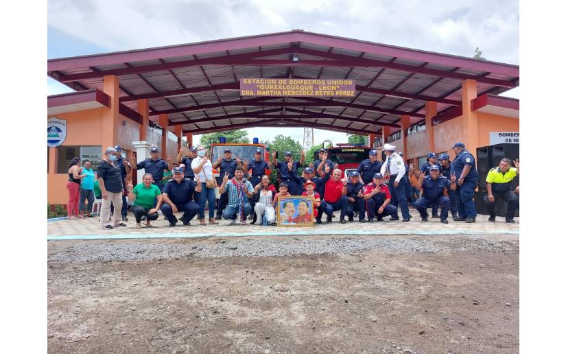 Inauguran Estación de Bomberos Martha Mercedes Reyes en Quezalguaque
