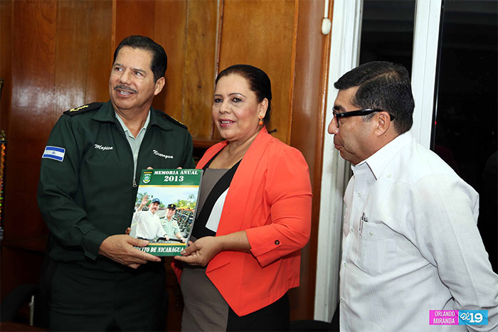 Ejército de Nicaragua presenta memoria anual de labores a autoridades municipales de Managua