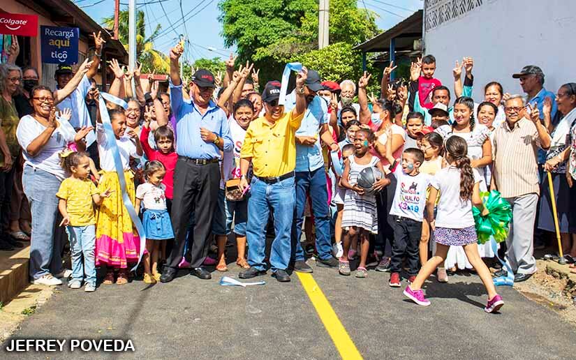 Alcaldía de Managua inaugura proyecto vial en barrio Georgino Andrade