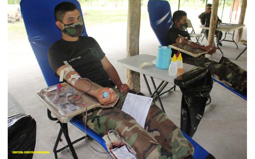 Ejército participó en jornada de donación de sangre