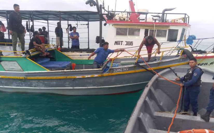Ejército realizó búsqueda, salvamento y rescate de embarcación en el Caribe Norte