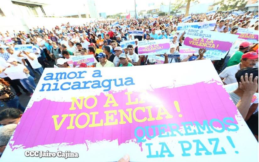 En Nicaragua no se puede sembrar odio ni discordia, sino trabajar con amor y paz