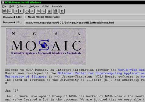 Mosaic: primer navegador público que hace 20 años vio la luz