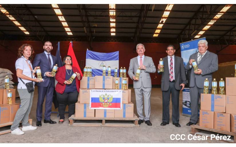 Nicaragua recibe de Rusia 196 toneladas métricas de aceite de girasol
