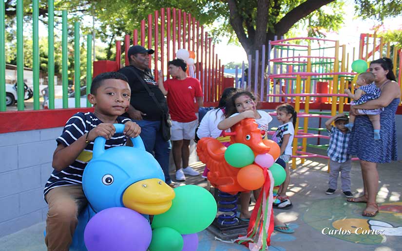 Alcaldía de Managua inaugura rehabilitación del parque infantil Leonel Rugama