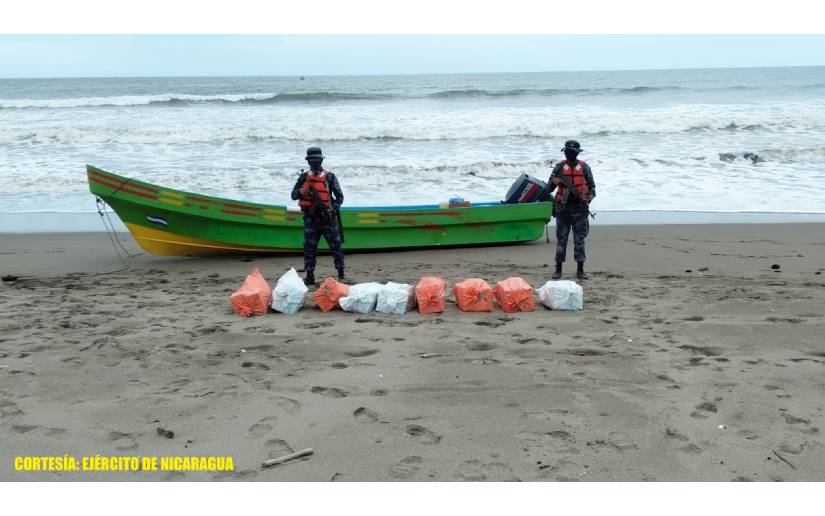 Fuerza Naval incauta droga en las costas de Quizalá, San Rafael del Sur