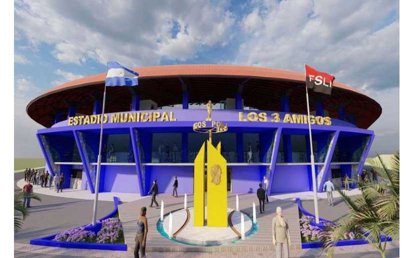 Así será el estadio municipal de béisbol de la Libertad, Chontales 