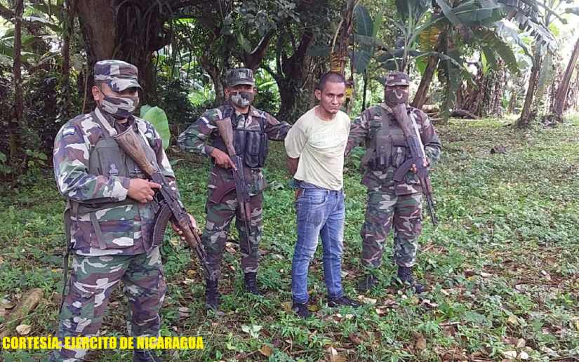 Ejército de Nicaragua retuvo a prófugo de la justicia en Matagalpa