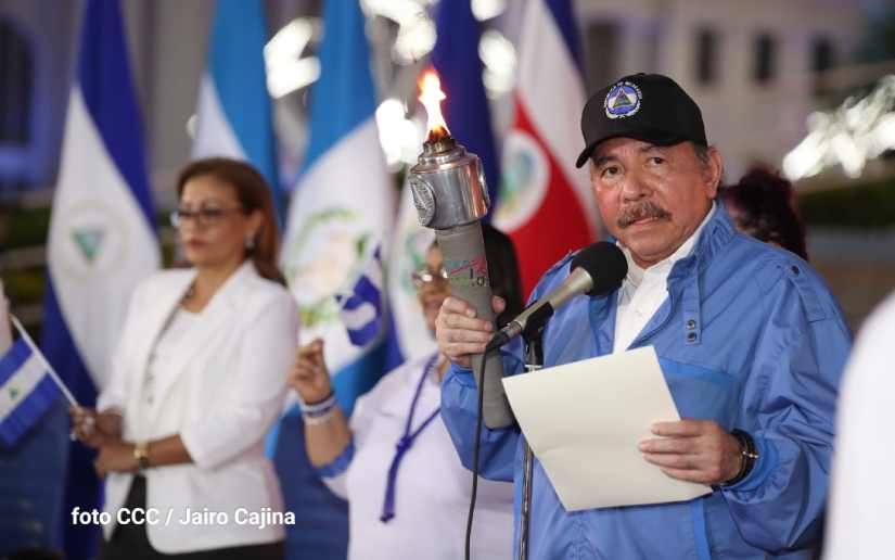 Palabras del Comandante Daniel Ortega en el Acto de Recibimiento de la Antorcha (12-09-22)