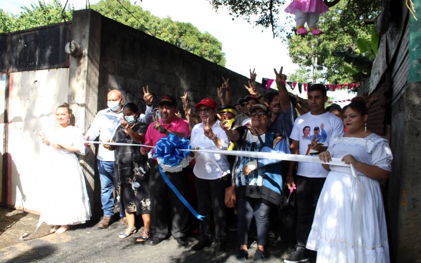 Alcaldía de Managua inaugura mejoramiento vial en el barrio San José
