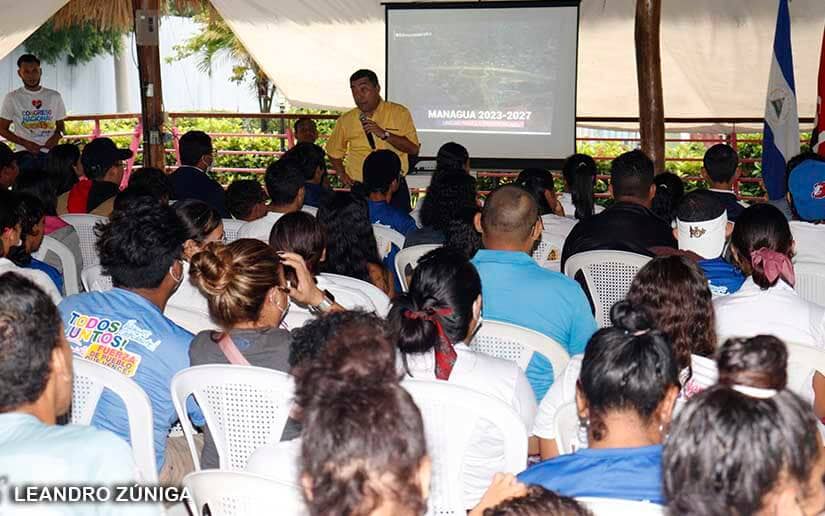 Alcaldía de Managua presentó a jóvenes propuesta y compromiso de trabajo y paz