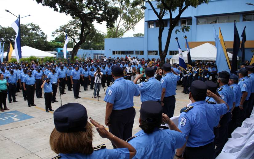 Ascienden en grado a 486 policías del departamento de Managua