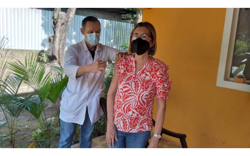Pobladores de Ticuantepe continúan vacunándose contra la Covid-19
