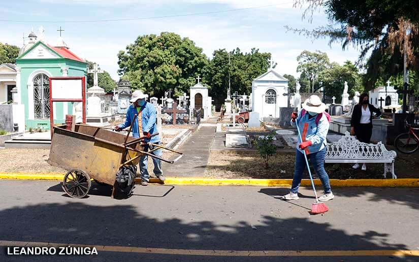 Alcaldía de Managua remoza cementerios para este 2 de noviembre