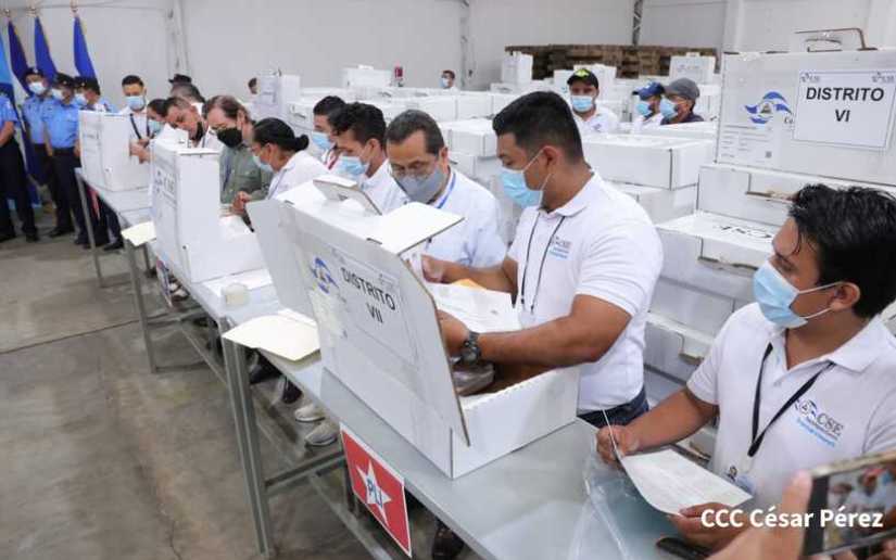 CSE traslada maletas electorales a los 153 municipios de Nicaragua 