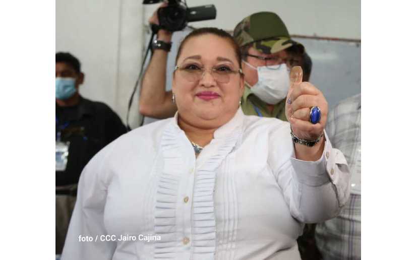 Presidenta del Consejo Supremo Electoral de Nicaragua reitera llamado a votar