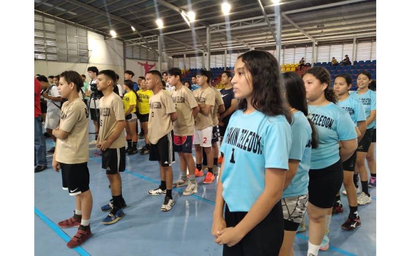 Inauguran campeonato de balonmano como parte de Juegos Juveniles Managua 2022