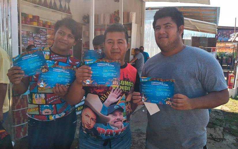 Promotoría Solidaria lleva mensaje de prevención en puestos de venta de pólvora