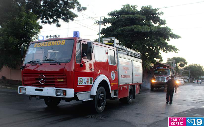 Envían camiones de bomberos para la nueva estación de Santo Tomás del Norte, Chinandega