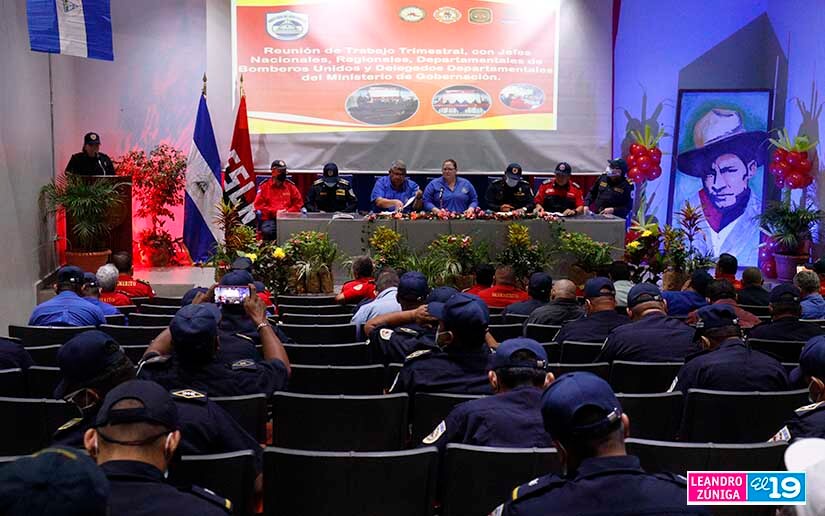 Bomberos Unidos de Nicaragua evalúa el trabajo realizado durante el año 2022