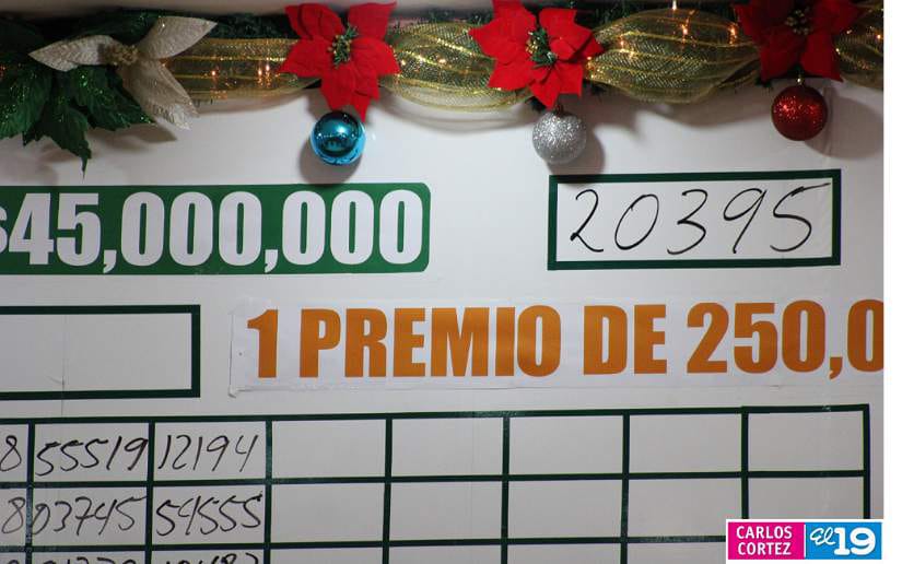 Sorteo navideño La Jugada de tu vida de C$45 millones cayó en Matagalpa