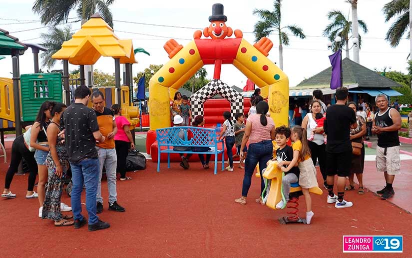 Familias capitalinas visitan los espacios de Recreación y Diversión de Managua
