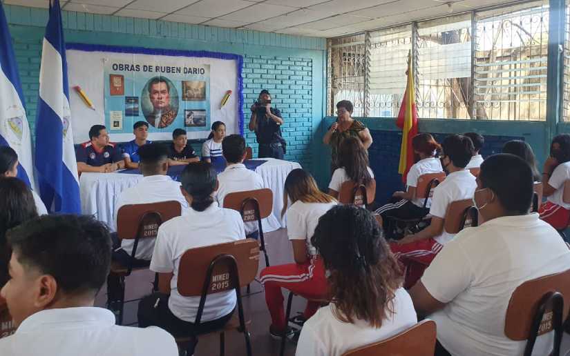 Federación de Karate impartió clínica deportiva en el Instituto Gaspar García Laviana 
