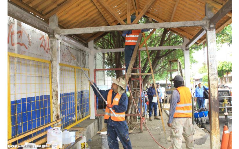Inicia Plan Especial de Mejoras en las Paradas de Buses en Managua