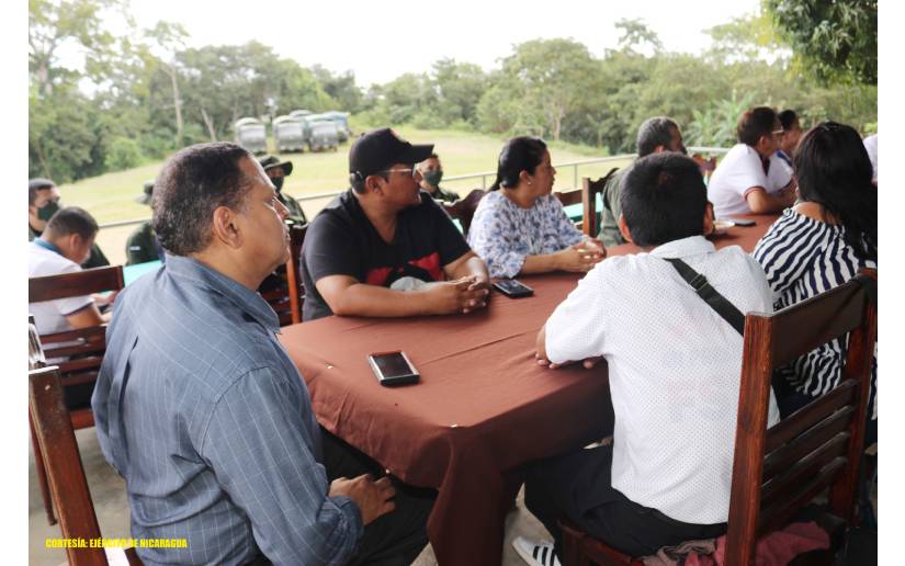Ejército de Nicaragua en reunión con instituciones del Estado y medios de comunicación