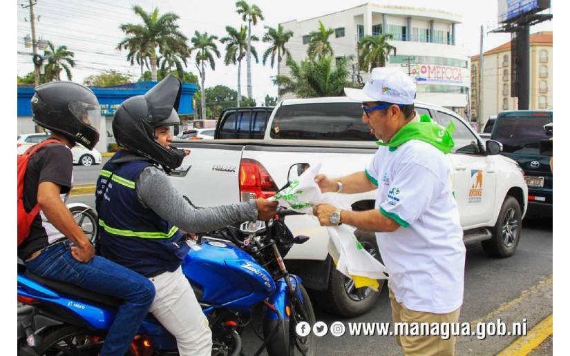 Realizan jornada de sensibilización ambiental por una Managua más limpia y bonita