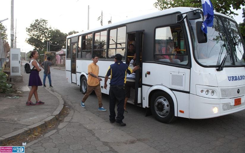 Tipitapeños estrenan buses de transporte municipal