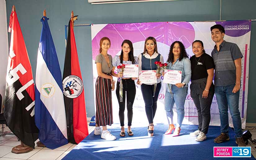 Juventud Sandinista reconoce el aporte de mujeres comunicadoras