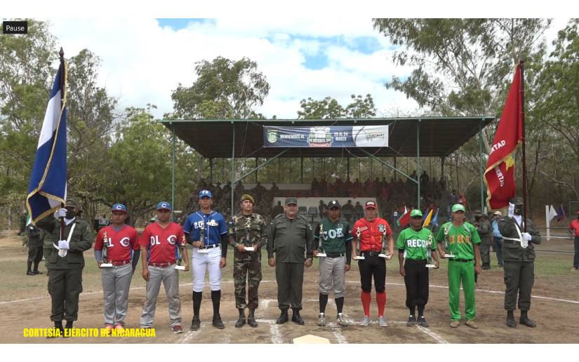 Ejército de Nicaragua clausura del XI Campeonato de Béisbol