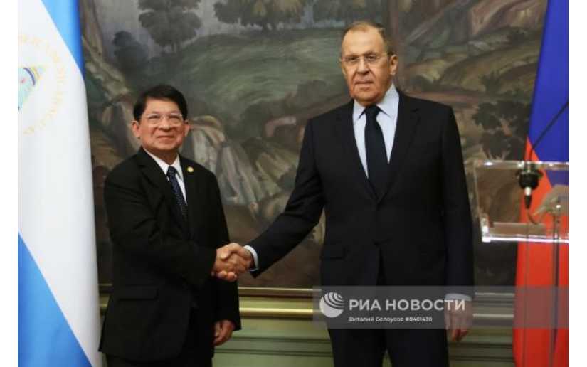 Delegación nicaragüense se reunió con el canciller de Rusia