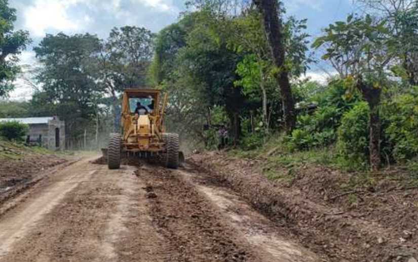 Así avanza la rehabilitación de caminos productivos en Boaco