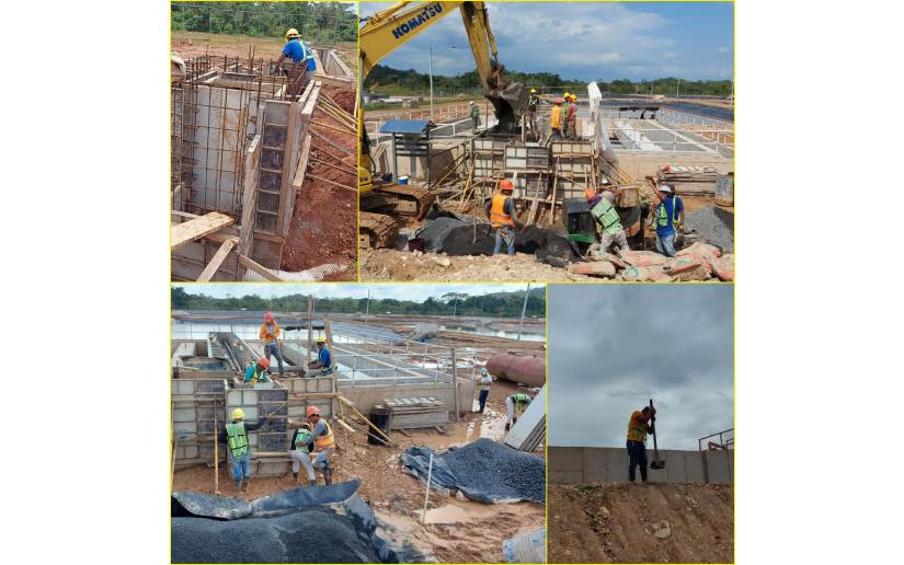 ENACAL construye sistema de saneamiento en El Rama
