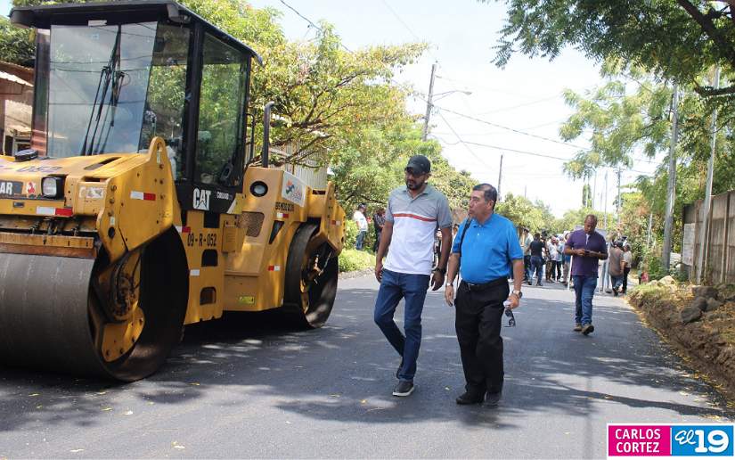 Alcaldía de Managua supervisa mejoramiento vial en el anexo de Villa Libertad