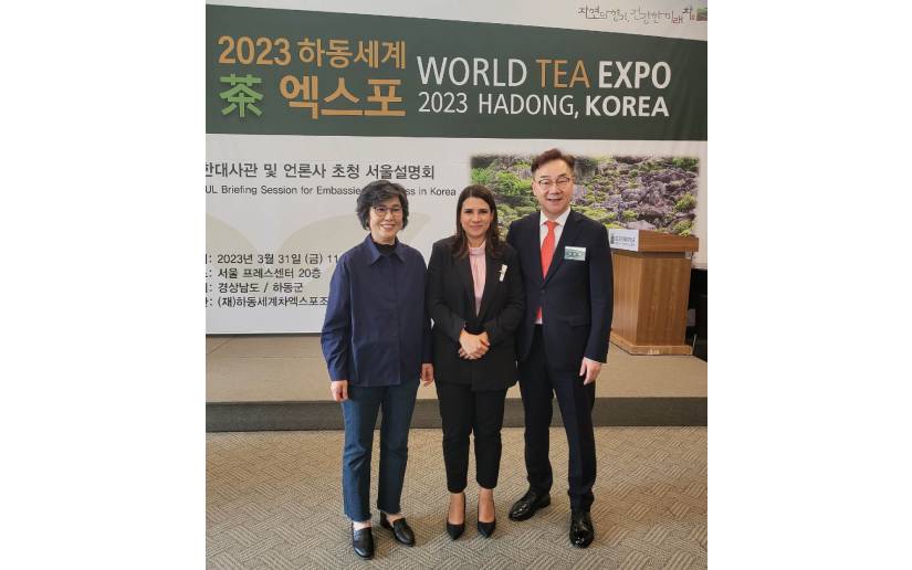 Embajada de Nicaragua asiste a la Expo Mundial del Té en Corea